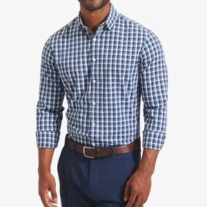 Mizzen+Main Leeward Navy Multi Check Dress Shirt
